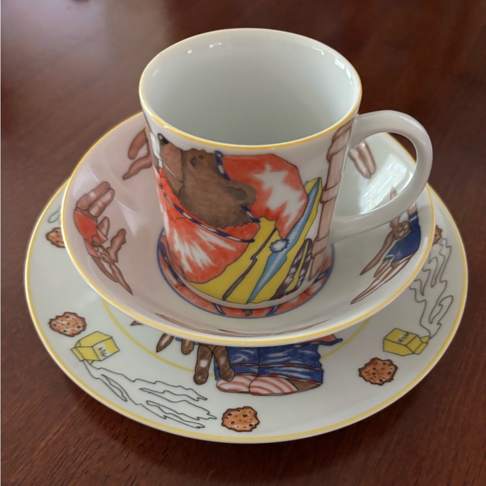 “Bearly Awake” plate, bowl, mug set